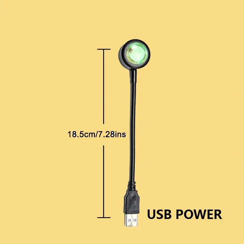 1pc Sunset Projection Lamp for Romantic Atmosphere Decor - Haven Glow