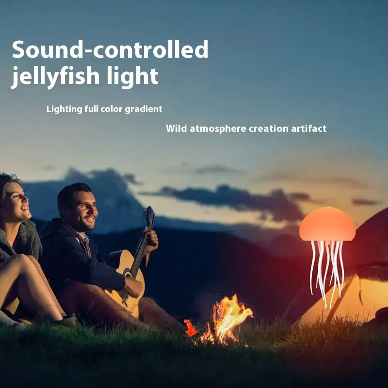 Jellyfish Mood Lamp LED Jellyfish Night Light Portable Jellyfish Lamp Jellyfish Decorations Smart Table Lamp For Bedside Desk - Haven Glow