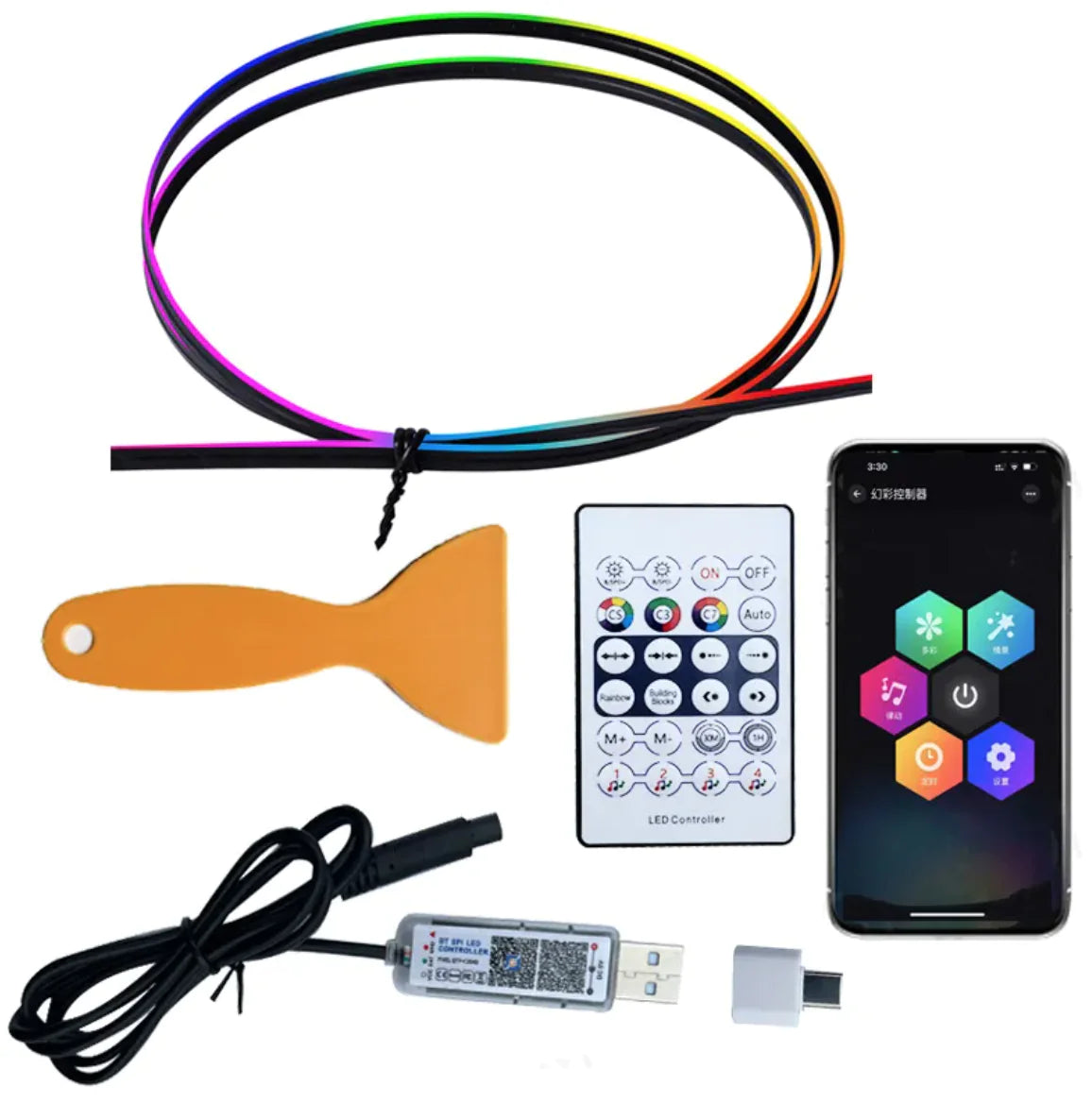 USB Car Ambient Music Light - Haven Glow