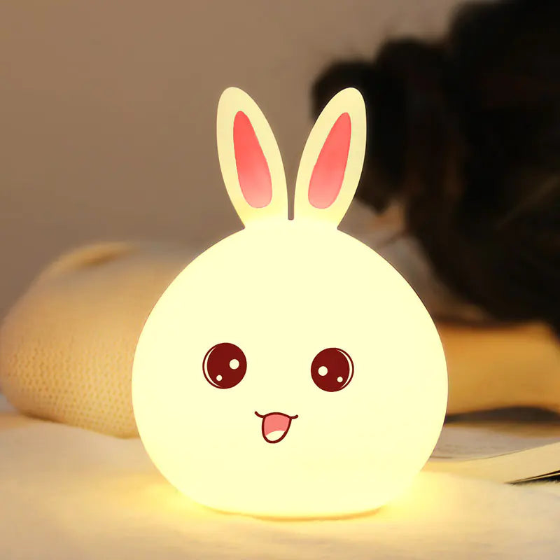 Silicone Rabbit USB Rechargeable Ambient Night Light - Haven Glow