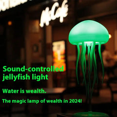 Jellyfish Mood Lamp LED Jellyfish Night Light Portable Jellyfish Lamp Jellyfish Decorations Smart Table Lamp For Bedside Desk - Haven Glow