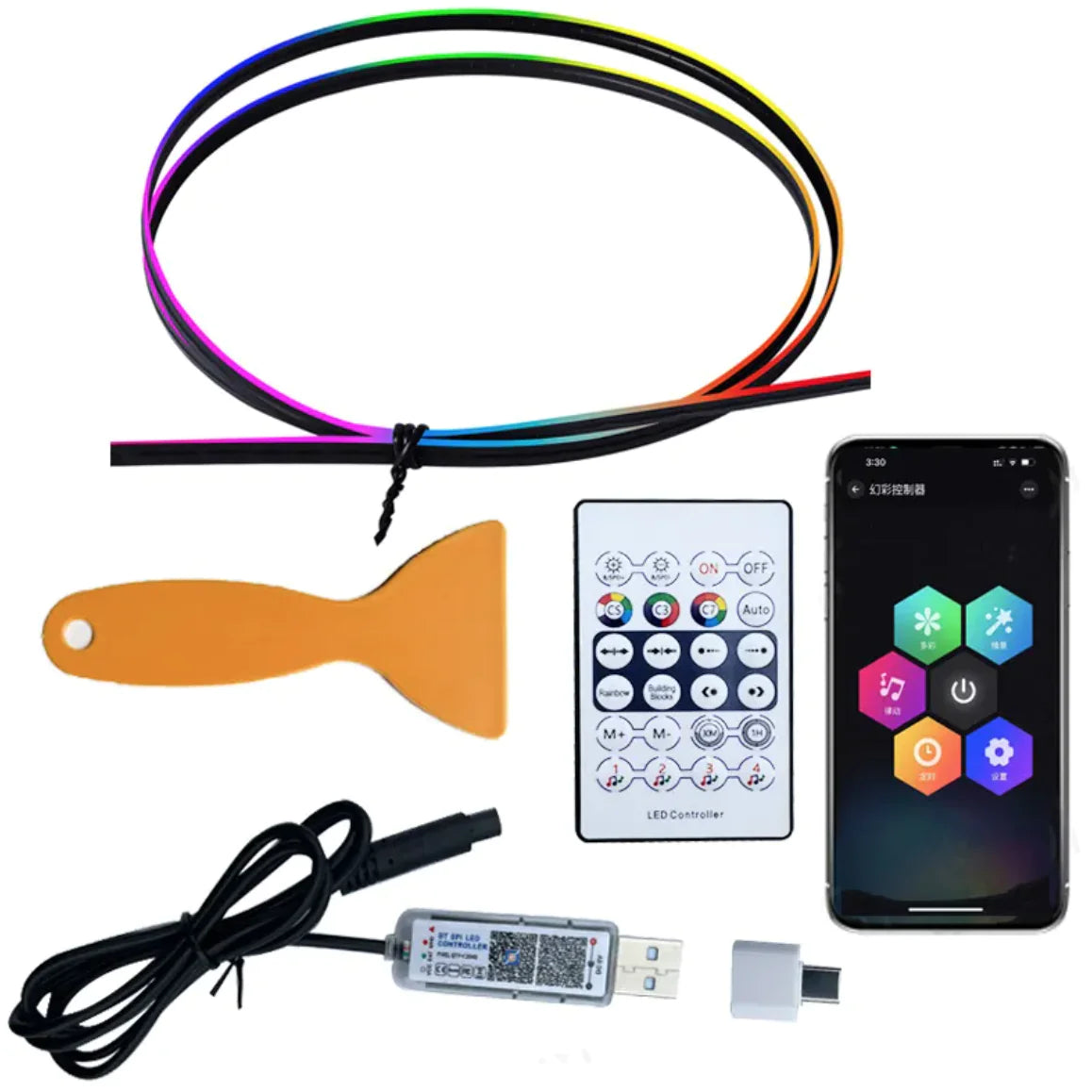 USB Car Ambient Music Light - Haven Glow