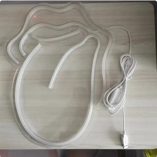 LED Tongue Neon Light - Haven Glow