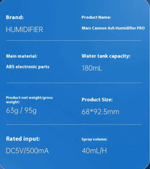 Mini Silent Seven-Color Ambient Light Humidifier - Haven Glow