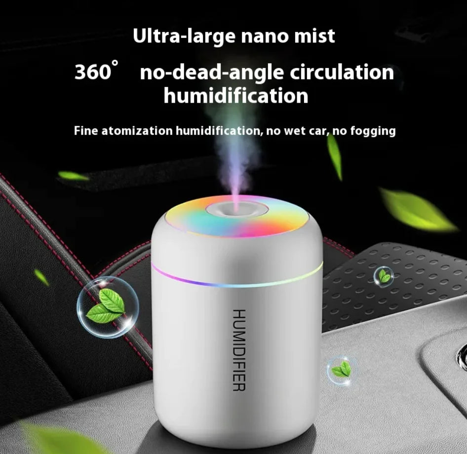 Mini Silent Seven-Color Ambient Light Humidifier - Haven Glow