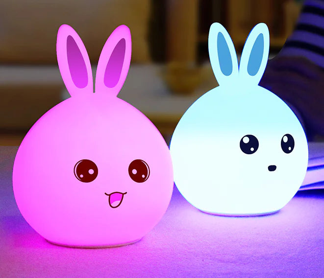 Silicone Rabbit USB Rechargeable Ambient Night Light - Haven Glow