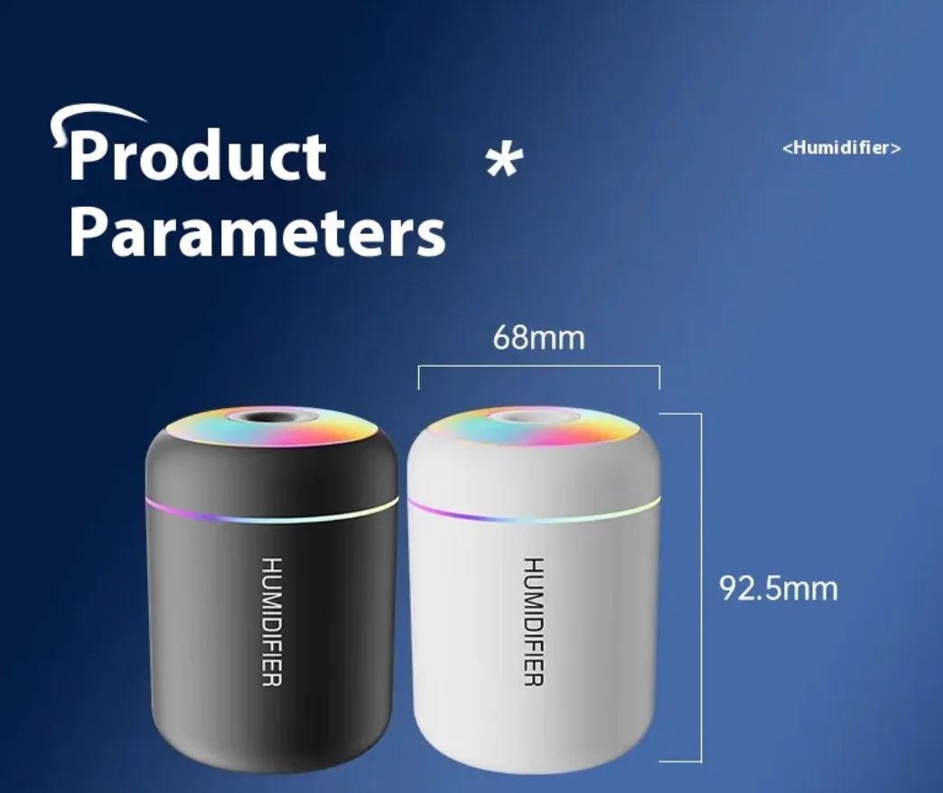 Mini Silent Seven-Color Ambient Light Humidifier - Haven Glow