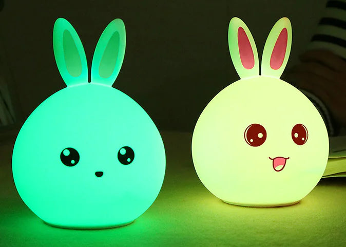 Silicone Rabbit USB Rechargeable Ambient Night Light - Haven Glow