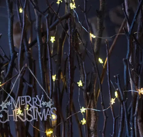 LED Copper Wire Star String Lights for Home Decor - Haven Glow